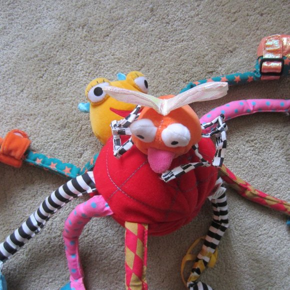 Sam Spider & Fly Baby Developmental Toy, Jelly Kitten, Soft Rattle, Crinkly, - Picture 7 of 9